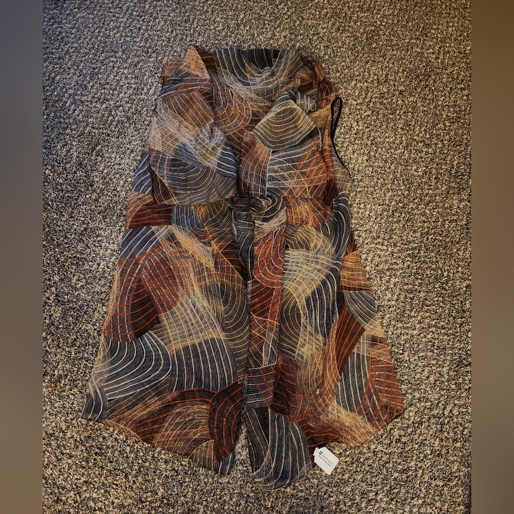 Howards Sheer Shawl Wrap Vest Scarf